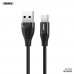 Кабель REMAX RC-075a Type-C Jell Series Fire-Cold Resistant 1m 2.1A черный
