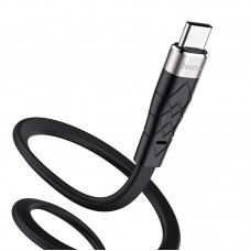 Кабель HOCO X53 USB - Type-C Angel silicone charging силиконовый 1m, 3 ампера скоростной черный