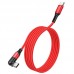 Кабель HOCO Type-C to Type-C Orbit charging data cable U100 1.5m 100W 5A красный