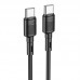 Кабель HOCO Type-C to Type-C Victory charging data cable X83 черный 1 метр
