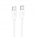 Кабель HOCO Type-C to Type-C Magic silicone PD charging data cable X87 1 метр 60вт белый