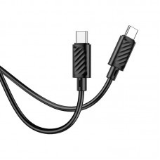 Кабель HOCO Type-C to Type-C Gratified charging data cable (packaged) X88 1м 60W черный
