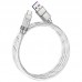 Кабель силиконовый HOCO USB - Type-C Solid silicone U113 1m 6A 100W серебристый