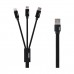 Кабель комбо 3 в 1 (combo) Micro-USB + Lightning + Type-C Remax Kerolla RC-094th