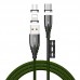Кабель JOYROOM Combo Lightning+Micro USB+Type-C Magnetic Series 3in1 S-M408 1.2m 3A магнитный черный