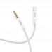 Кабель HOCO UPA19 AUX to Lightning digital audio conversion 1 м белый