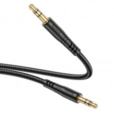 Кабель HOCO UPA24 Smooth AUX audio cable 3.5mm - 3.5mm 1 метр черный