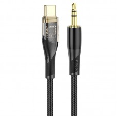 Кабель HOCO 3.5mm to Type-C Transparent Digital audio conversion cable UPA25 1 м