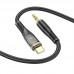 Кабель HOCO 3.5mm to Type-C Transparent Digital audio conversion cable UPA25 1 м