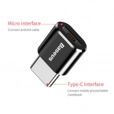 Переходник BASEUS mini Micro USB to Type-C |2.4A| (CAMOTG-01)