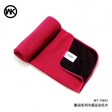 Полотенце для спортзала бамбуковое WK Sport towel WT-TW01 красное
