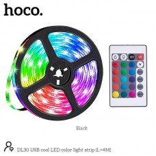 Лента на светодиодах RGB HOCO USB cool LED color light strip DL30 |4M, 20RGB Mode, Remote|