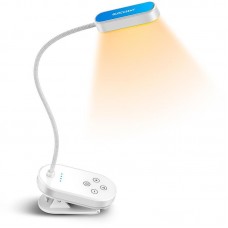 Лампа аккумуляторная настольная Glocusent Mini clip-on book light до 80 часов белая