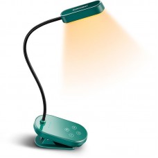 Лампа на аккумуляторе и клипсе Glocusent Mini clip-on book light зеленая