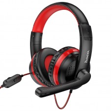 Наушники игровые полноразмерные HOCO W103 gaming Magic tour gaming headphones черно красные