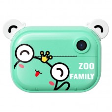 Детская фото-видео камера с моментальной печатью Zoo WiFi (ZY-C3 Pro) зеленая