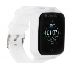 Детские смарт-часы с видеозвонком AmiGo GO006 GPS 4G WIFI VIDEOCALL White Белые