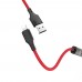 Кабель с дисплеем Hoco S13 Lightning Central Control Timing red