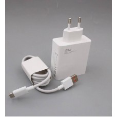 Зарядное устройство Xiaomi Mijia USB Wall Charger 120W + Кабель USB-C (BHR6034EU) MDY-13-EE