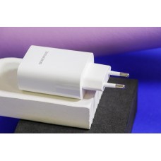 Зарядное устройство BOROFONE BN10 65w 2 порта Type-C и USB-A белое