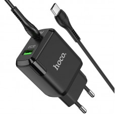 Зарядное устройство HOCO Favor N5 20w + кабель Type-C - Type-C черное 6931474738936