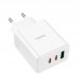 Зарядное устройство 3 выхода HOCO C126a three-port charger 40w белое