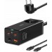 Зарядный адаптер блок Baseus 65W GaN3 Pro Desktop Powerstrip + кабель PSZM000901 черный