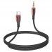 Кабель AUX аудио шнур USB-C 3.5 мм BOROFONE BL14 черный