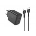 Зарядное устройство комплект Hoco N35 2 выхода USB-C 45W с кабелем C to iPhone black