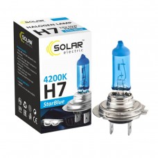 Галогенные лампы Solar H7 12V 55W PX26d StarBlue 4200K набор 2 штуки