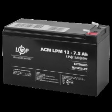 Аккумулятор AGM LPM 12V - 7.5 Ah