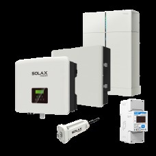 Комплект Solax 4.1: Однофазный гибридный инвертор на 5 кВт с АКБ на 3,1 кВт*ч
