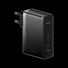 Сетевое зарядное устройство Baseus GaN5 Pro 3 порта, USB + Type-C 140W Черное (CCGP100201)
