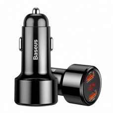 Автомобильное зарядное устройство Baseus Magic Series Dual-USB QC 3.0 45W Black (CCMLC20A-01)
