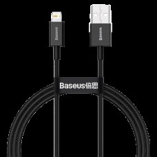 Кабель Baseus Superior USB 2.0 to Lightning 2.4А 1M Черный (CALYS-A01)