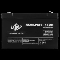 Аккумулятор AGM LPM 6V - 14 Ah