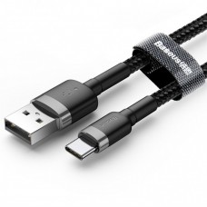 Кабель Baseus Cafule USB 2.0 to Type-C 3A 1 метр кевларовая оплетка (CATKLF-BG1)