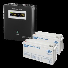 Комплект резервного питания LP (LogicPower) ИБП + мультигелевая батарея (UPS W1500 + АКБ MG 4140W)