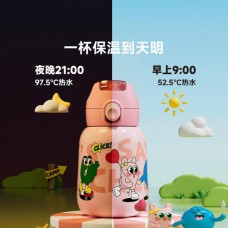 Детский термос Xiaomi JEKO Children's Insulated Cup 560ml Happy Gathering розовый