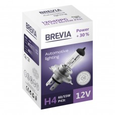 Галогеновая лампа Brevia H4 12V 60/55W P43t Max Power + 30% CP