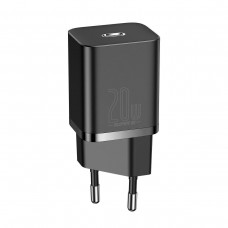 Зарядное устройство Baseus 20W Super Si USB-C для Apple 8-12 серий (CCSUP-D01) черное
