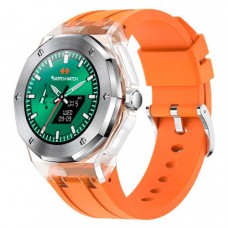 Смарт часы HOCO Y13 Vitality Orange (серебристый корпус оранжевый ремешок)