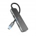 USB-C PD хаб порт репликатор Hoco HB24 Easy display multi-F adapter