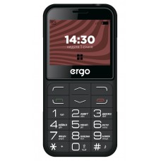 Кнопочный телефон Ergo R231 черный