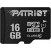 Карта памяти Patriot microSDHC LX Series 16 GB Class 10 PSF16GMDC10