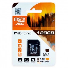 Карта памяти MicroSD MiBrand 128 GB class 10 UHS-1 U3 + SD