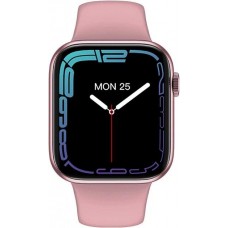 Умные  часы HW37 Plus Series 7 Smart Watch розовые