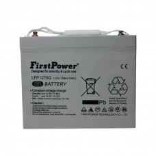 Аккумулятор гелиевый FirstPower LFP1275G 12/75Ah