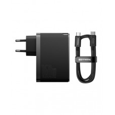Зарядное устройство блок и кабель 240W - Baseus GaN 5 Pro 160W 1U+2C (P10110825113-00) черное