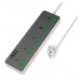 Удлинитель - Cетевой фильтр Hoco AC13A Talento 5-position socket (1C3A) (евро вилка) черный